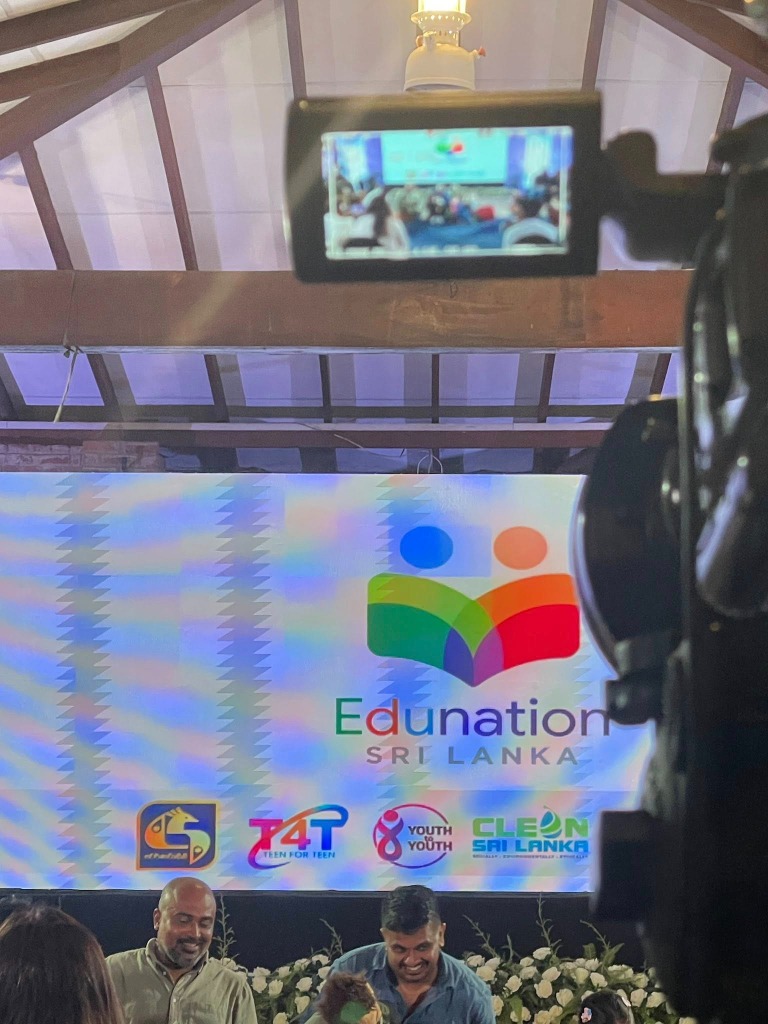 View through Live Camera Monitor Screen focusing on stage